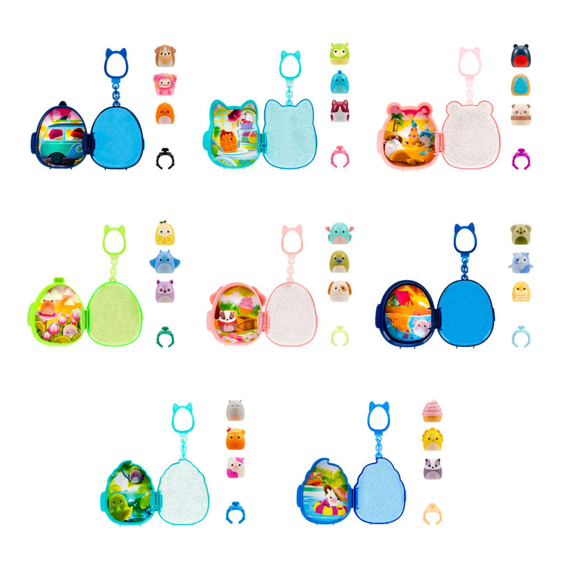 SQUISHMALLOWS CLIP-A-LONGS minifiguuride komplekt pimepakis, 3 tk, 2,5 cm