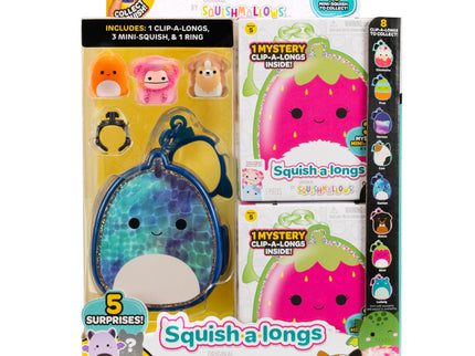 SQUISHMALLOWS CLIP-A-LONGS minifiguuride komplekt pimepakis, 3 tk, 2,5 cm