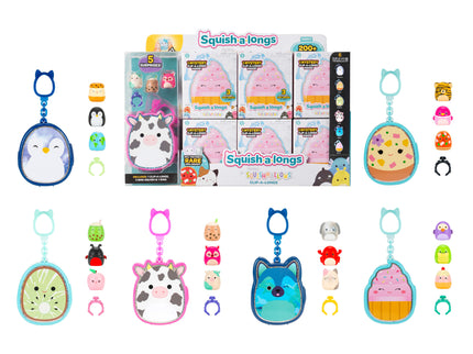 SQUISHMALLOWS CLIP-A-LONGS minifiguuride komplekt pimepakis, 3 tk, 2,5 cm
