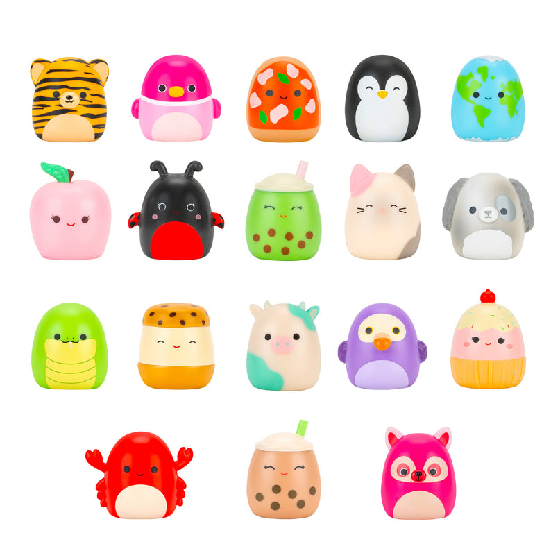 SQUISHMALLOWS CLIP-A-LONGS minifiguuride komplekt pimepakis, 3 tk, 2,5 cm