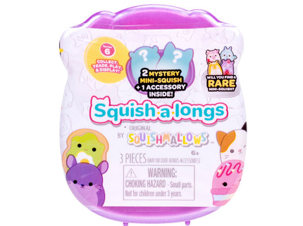 SQUISHMALLOWS SQUISH-A-LONGS minifiguuride komplekt pimepakis, 2 tk, 2,5 cm