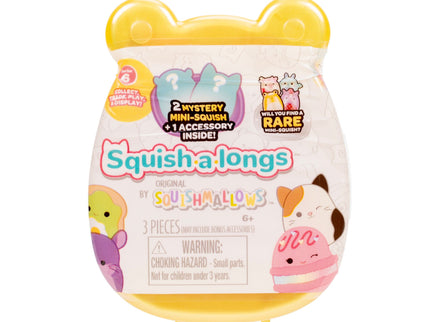 SQUISHMALLOWS SQUISH-A-LONGS minifiguuride komplekt pimepakis, 2 tk, 2,5 cm