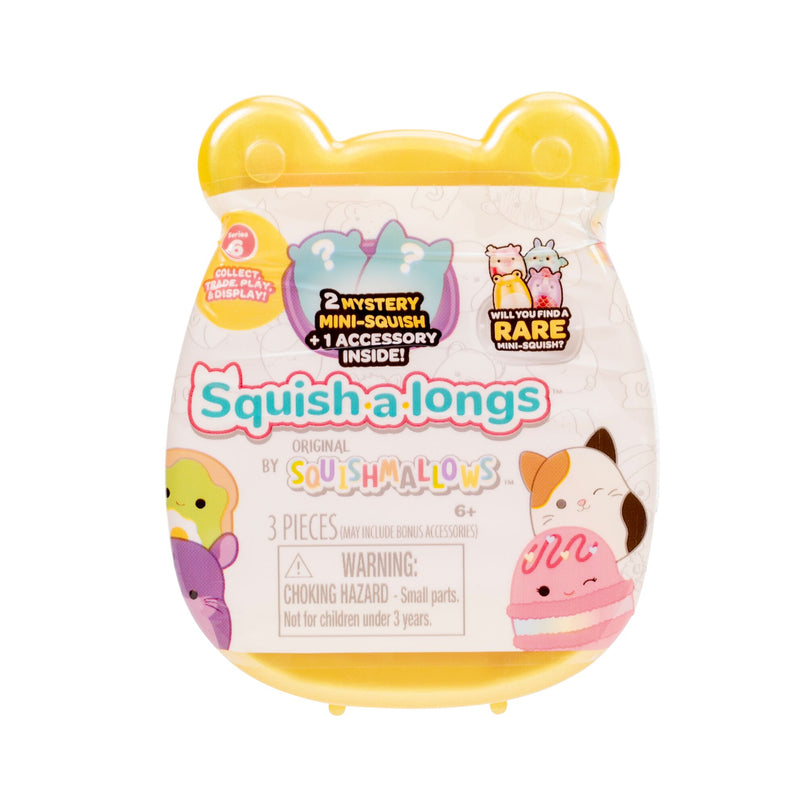SQUISHMALLOWS SQUISH-A-LONGS minifiguuride komplekt pimepakis, 2 tk, 2,5 cm