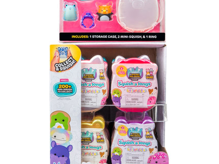 SQUISHMALLOWS SQUISH-A-LONGS minifiguuride komplekt pimepakis, 2 tk, 2,5 cm