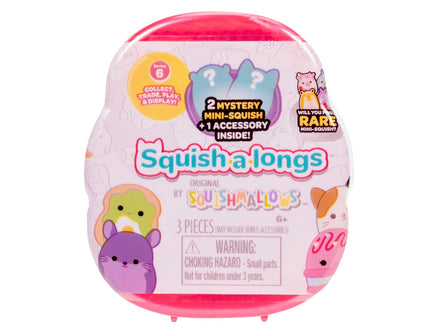 SQUISHMALLOWS SQUISH-A-LONGS minifiguuride komplekt pimepakis, 2 tk, 2,5 cm
