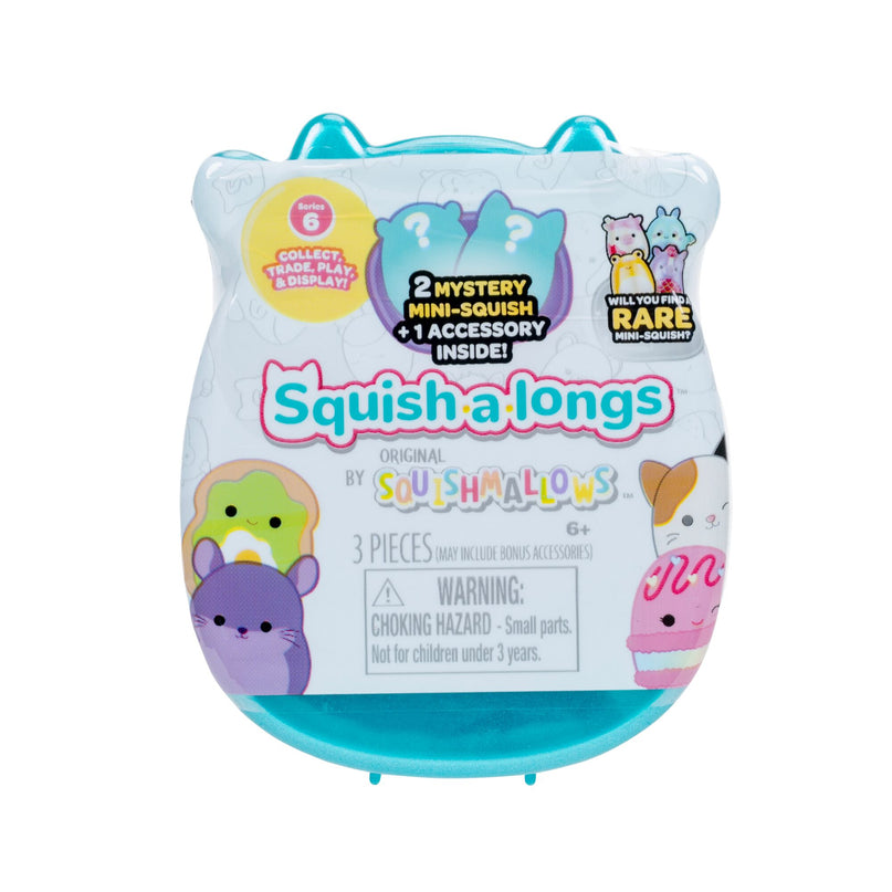 SQUISHMALLOWS SQUISH-A-LONGS minifiguuride komplekt pimepakis, 2 tk, 2,5 cm