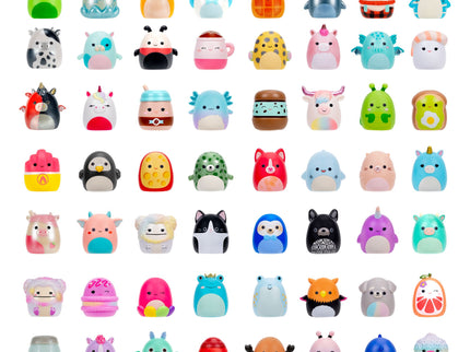 SQUISHMALLOWS SQUISH-A-LONGS minifiguuride komplekt pimepakis, 2 tk, 2,5 cm