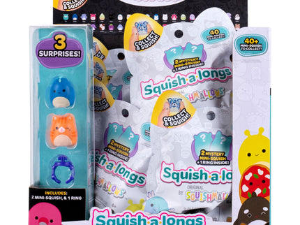 SQUISHMALLOWS SQUISH-A-LONGS minifiguuride komplekt pimepakis, 2 tk, 2,5 cm