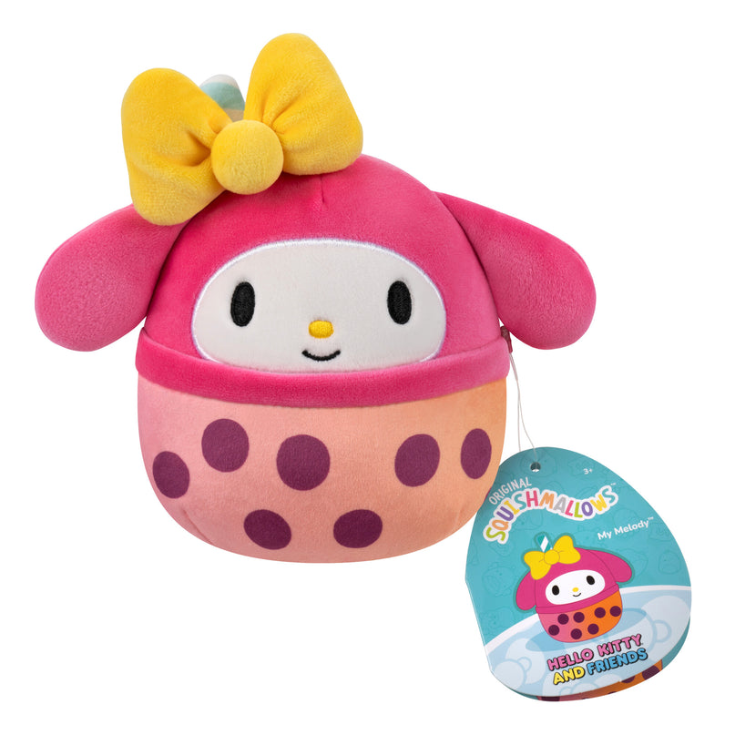 SQUISHMALLOWS HELLO KITTY Mystery Squad W25 lõhnastatud pehme tegelane üllatuspakis,12 cm