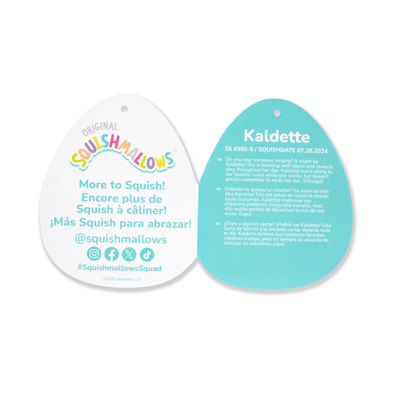 SQUISHMALLOWS Mystery Squad W21 lõhnastatud pehme tegelane üllatuspakis,12 cm