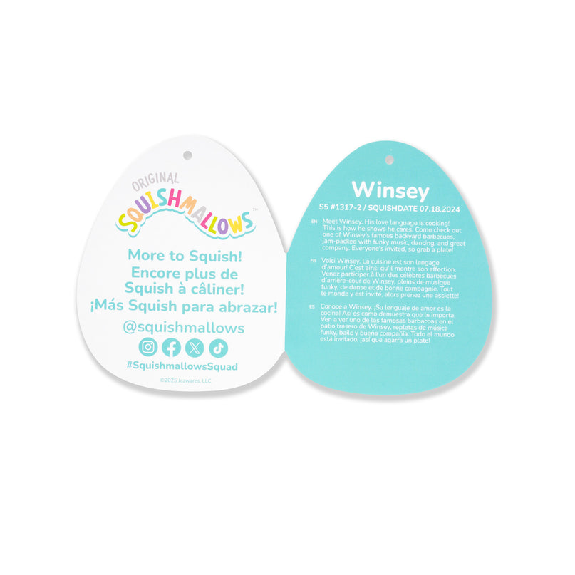 SQUISHMALLOWS Mystery Squad W21 lõhnastatud pehme tegelane üllatuspakis,12 cm