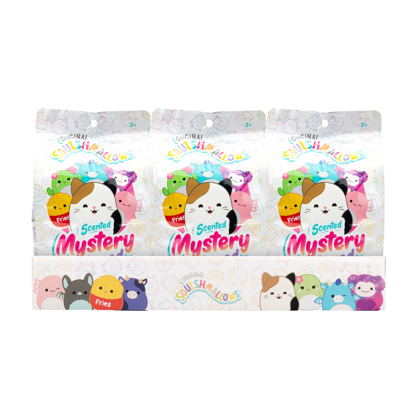 SQUISHMALLOWS Mystery Squad W21 lõhnastatud pehme tegelane üllatuspakis,12 cm