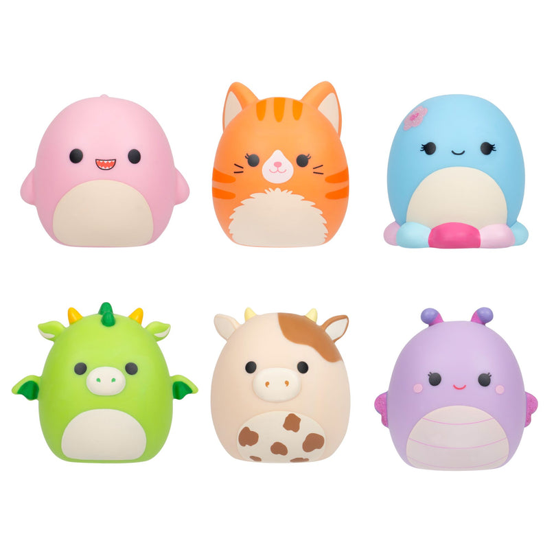 SQUISHMALLOWS Squooshems minifiguuride komplekt pimepakis, 6,5 cm