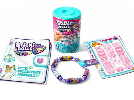 STICKI ROLLS käevõru aksessuaaride- ning kleepsudega, üllatuspakk