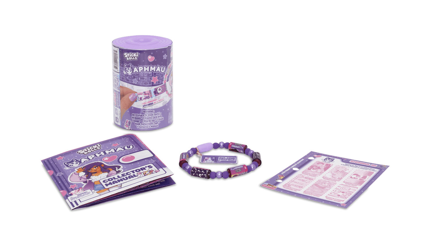 STICKI ROLLS APHMAU käevõru aksessuaaride- ning kleepsudega