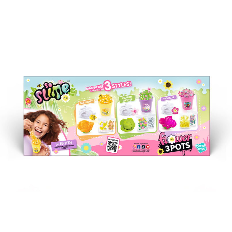 SO SLIME lima valmistamise komplekt Lillepott 3 tk