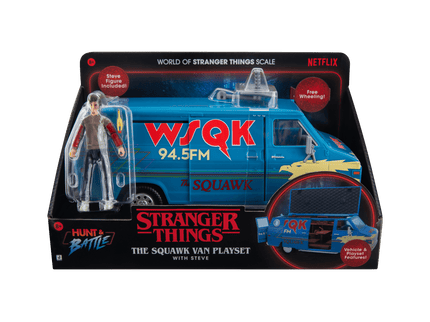 STRANGER THINGS Figuri ja Sõiduki Komplekt - Steve koos SQWK kaubiku ja aksessuaaridega