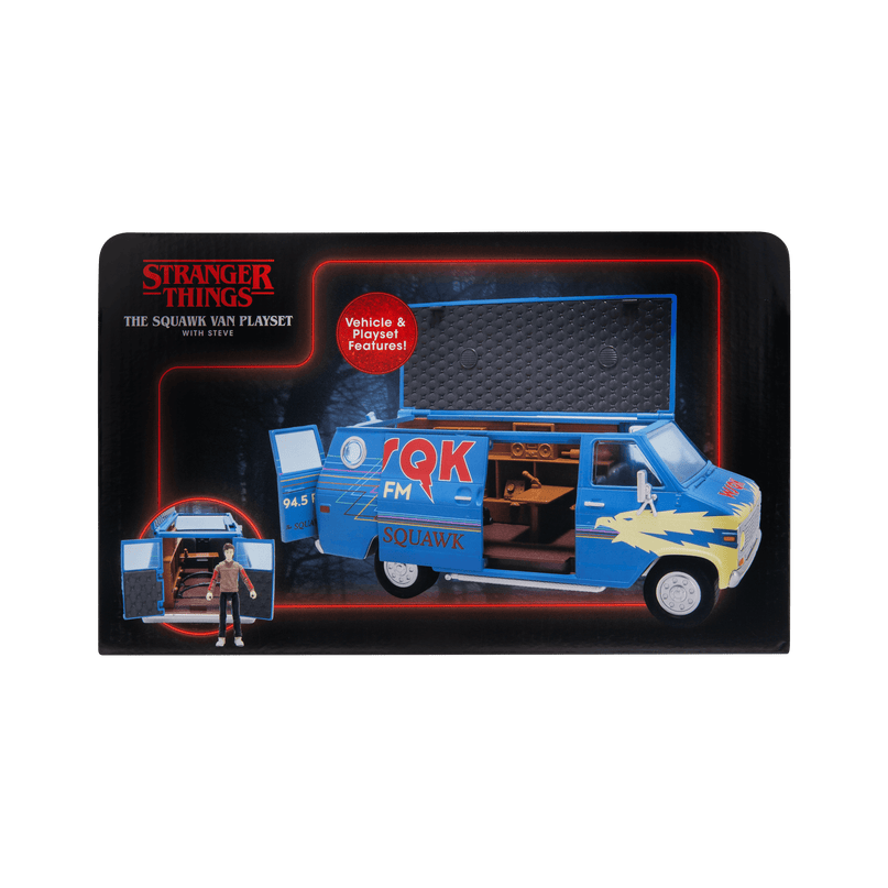 STRANGER THINGS Figuri ja Sõiduki Komplekt - Steve koos SQWK kaubiku ja aksessuaaridega