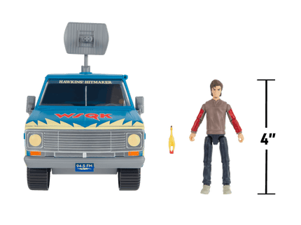 STRANGER THINGS Figuri ja Sõiduki Komplekt - Steve koos SQWK kaubiku ja aksessuaaridega