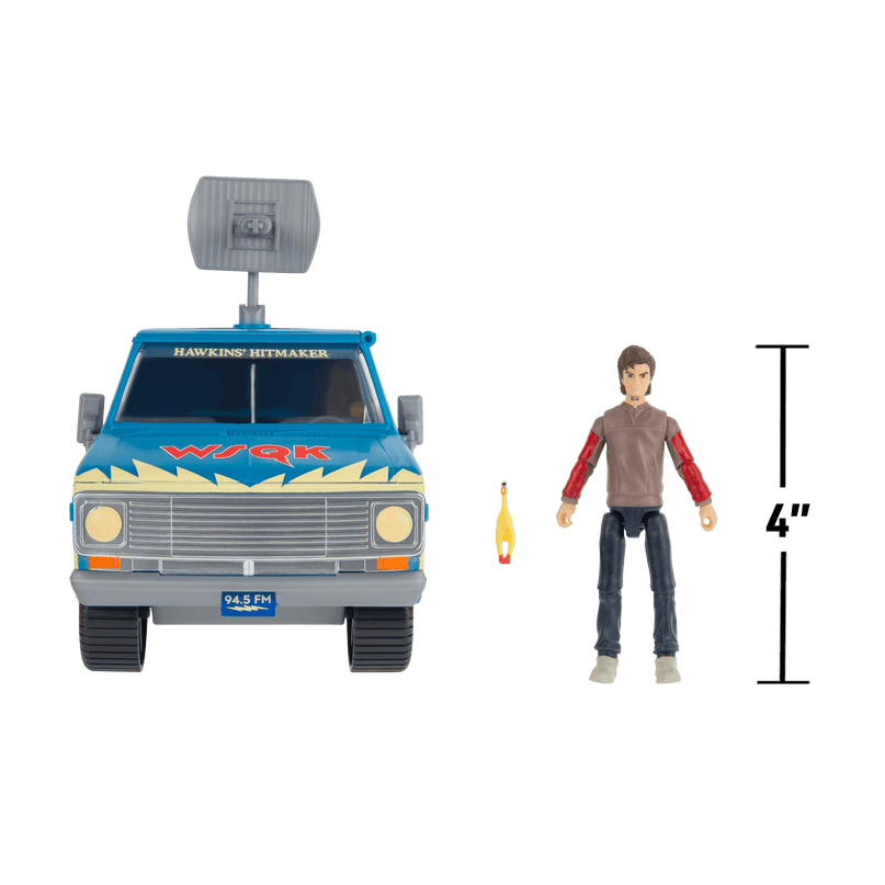 STRANGER THINGS Figuri ja Sõiduki Komplekt - Steve koos SQWK kaubiku ja aksessuaaridega