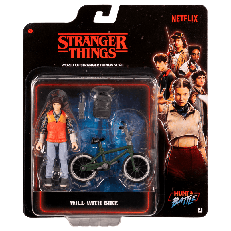 STRANGER THINGS Kuju jalgratta ja aksessuaariga - Will Byers, 12 cm