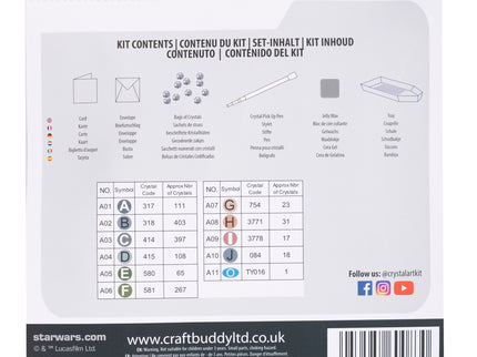 STAR WARS Teemantmaal Õnnitluskaart Grogu