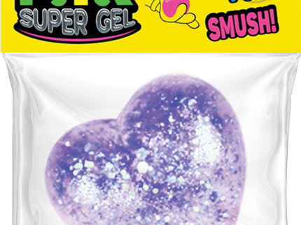 SUPERGEL stressimänguasi, läikiv süda