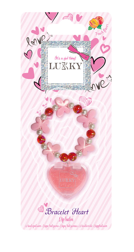 LUKKY Huulepalsam aksessuaariga "Bracelet Heart"
