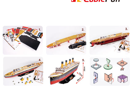 CUBICFUN 3D pusle Titanic (Suur)