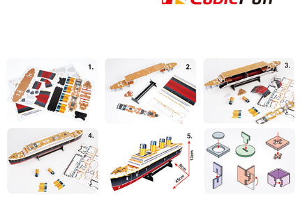 CUBICFUN 3D pusle Titanic (Väike)
