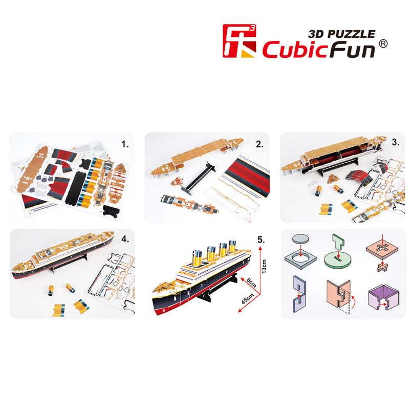 CUBICFUN 3D pusle Titanic (Väike)