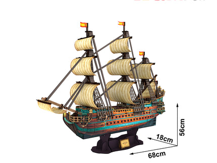 CUBICFUN 3D pusle Hispaania armada: The San Felipe
