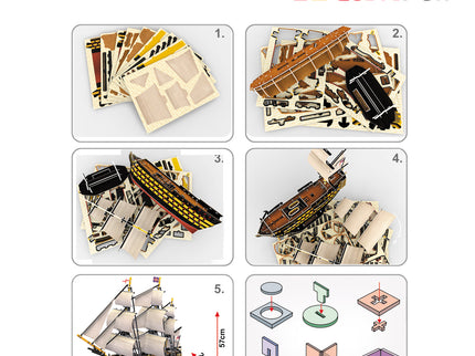 CUBICFUN 3D pusle Purjekas