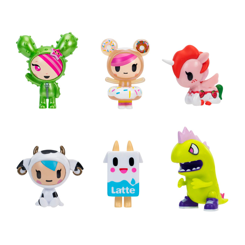 TOKIDOKI figuurid, 6 tk, 5 cm