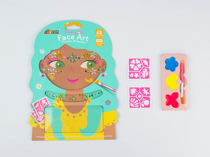 AVENIR Näokaunistuste komplekt Lilleline printsess