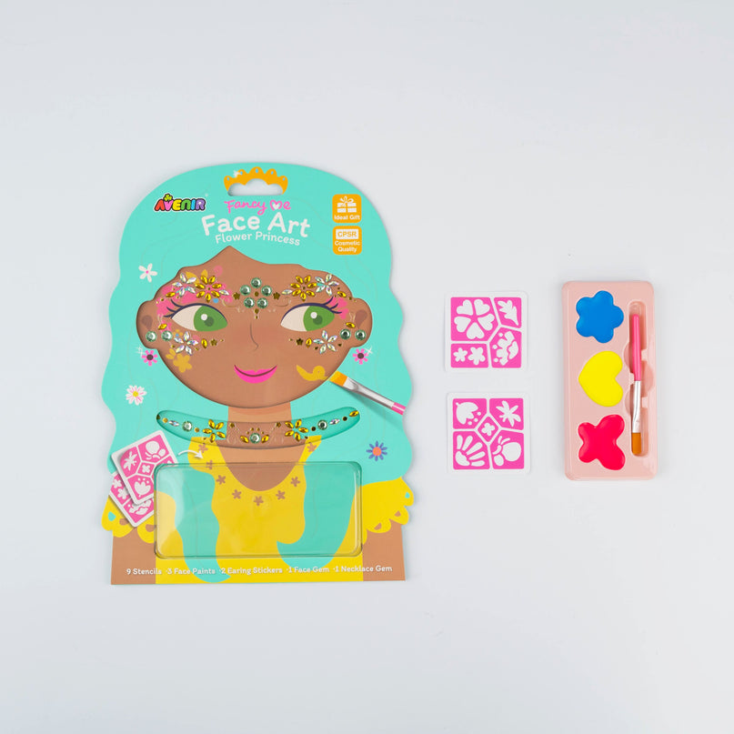 AVENIR Näokaunistuste komplekt Lilleline printsess