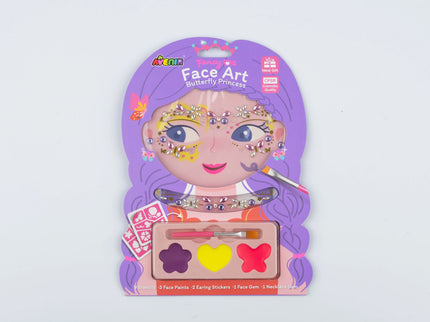 AVENIR Näokaunistuste komplekt Liblikate printsess