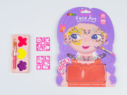 AVENIR Näokaunistuste komplekt Liblikate printsess