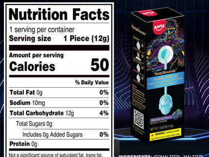 Tasty Sounds - Muusikapulgakomm, mustika maitseline