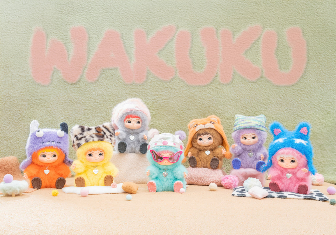 WAKUKU pehme võtmehoidja pimepakk Fuzzy Trendy Fun Party