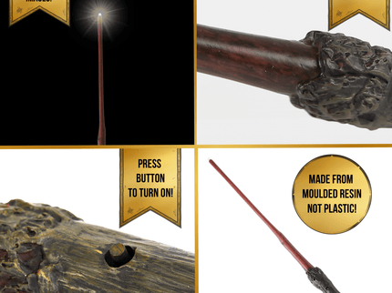 HARRY POTTER Valgusega joonistamise võlukepp - Harry Potter, 35 cm