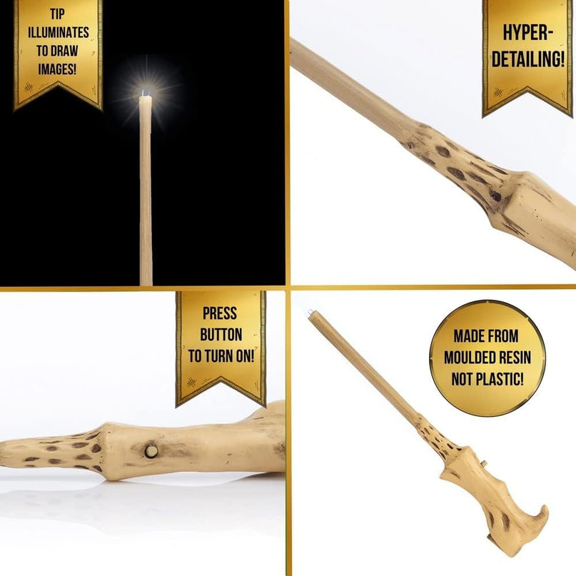 HARRY POTTER Lumos võlukepp - Voldermort, 18 cm